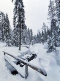 5KM HIKE IN KOROUOMA CANYON AMONG SPECTACULAR FROZEN WATERFALLS