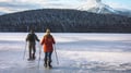 Snowshoeing and Ice fishing