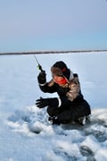 Husky Ride, Reindeer Ride and Ice Fishing One Day Experience