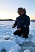 Lakeside Ice Fishing Experience
